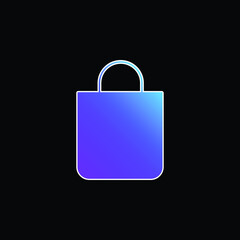 Bag blue gradient vector icon