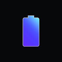 Battery blue gradient vector icon