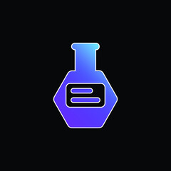 Bottle Of Pills blue gradient vector icon