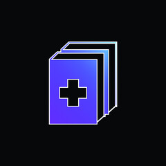 2 Medicine Kit blue gradient vector icon