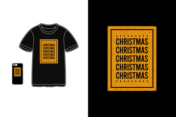 Christmas,t-shirt merchandise mockup typography