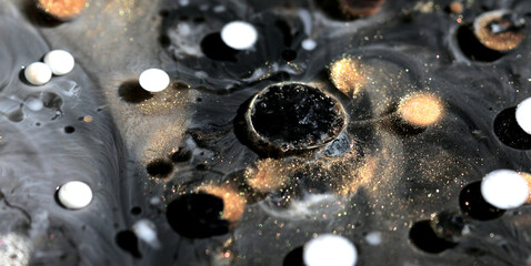 Beautiful acrylic color abstract background. Colored marble mixed ink abstraction.