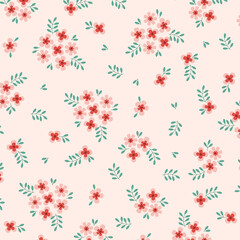 Abstract flower pattern background. Vector illustration.