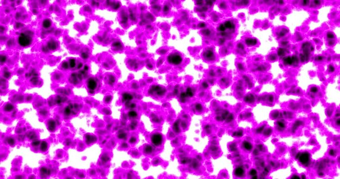 An animated background of medical deep tissue cells under the microscope for medical purposes pink on white