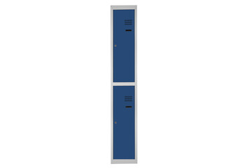 Blue lockers for locker room. Change room metal box