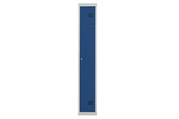 Blue lockers for locker room. Change room metal box