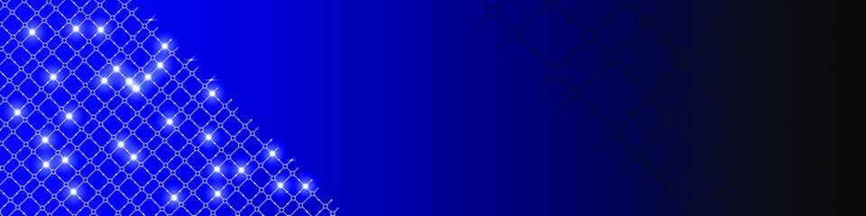 Hexagons pattern. Abstract geometric background with simple hexagonal elements. Technology or science design blue backdrop. Vector illustration EPS 10	