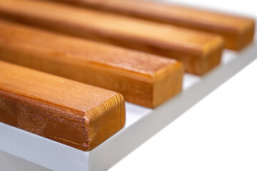 White lockers for locker room. Change room metal box