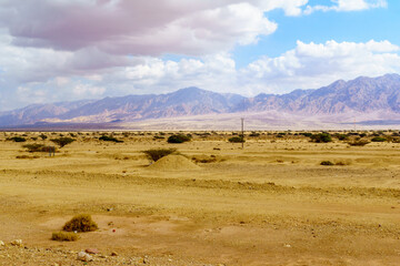 Arava desert landscape
