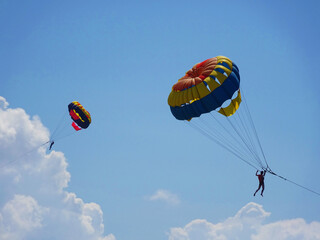 Parasailing into the sky
