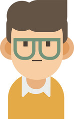 Man avatar character flat style icon vector illustration design.