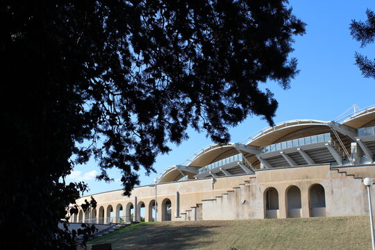 Le Matmut Stadium de Lyon, stade de l'equipe lyonnaise de Rugby, le LOU, et ancien stade de Gerland de l'equipe de football Olympique Lyonnais, ville de Lyon, departement du Rhone, France