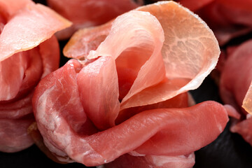 Prosciutto crudo, tipico salume della Cucina Italiana 