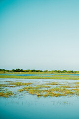 landscape with lake and sky