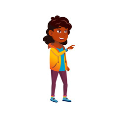 african girl scoffing from girlfriend on playground cartoon vector. african girl scoffing from girlfriend on playground character. isolated flat cartoon illustration