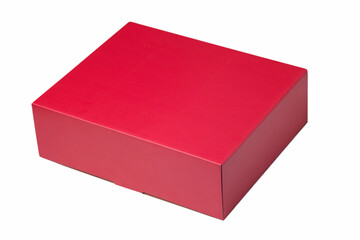Red box isolated on white background