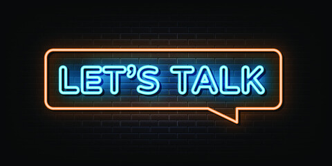 Lets talk neon sign vector.  neon sign