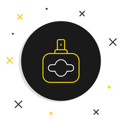 Obraz premium Line Perfume icon isolated on white background. Colorful outline concept. Vector