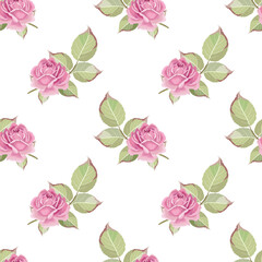 pattern with single roses