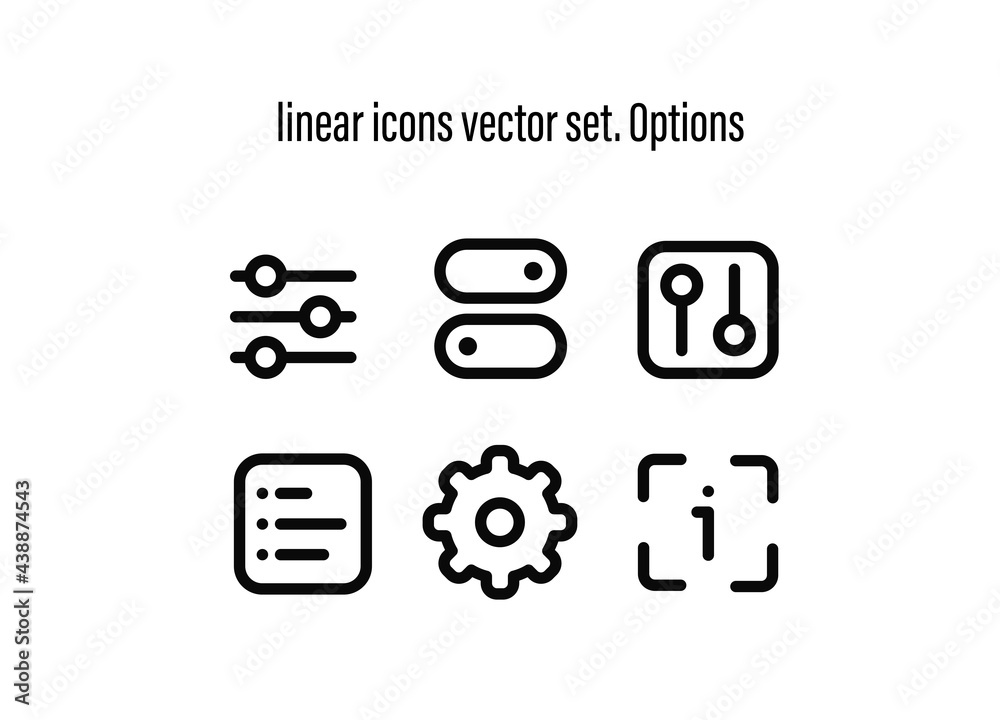 Poster entertainment linear icons vector set. chronometer