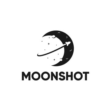 moonshot rocket star logo design