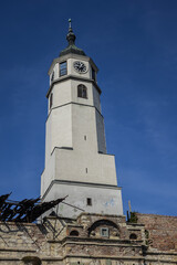 Belgrade fortress located on a hill overlooking confluence of Sava River into Danube. Romans first...