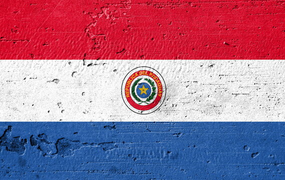 Country flag painted on the wall
