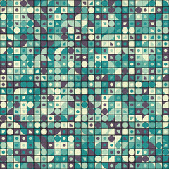 Abstract Geometric Pattern generative computational art illustration