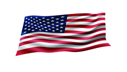 Flag of USA background.