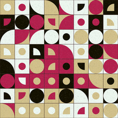 Abstract Geometric Pattern generative computational art illustration