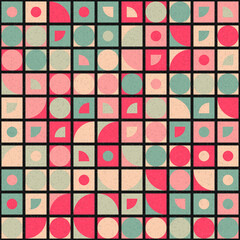 Abstract Geometric Pattern generative computational art illustration