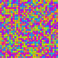Abstract Geometric Pattern generative computational art illustration