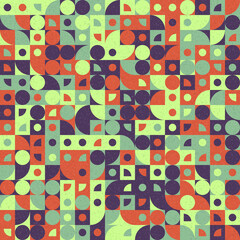 Abstract Geometric Pattern generative computational art illustration