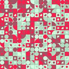 Abstract Geometric Pattern generative computational art illustration