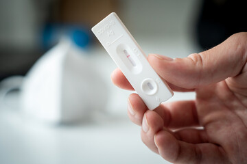 Holding corona negative self-test