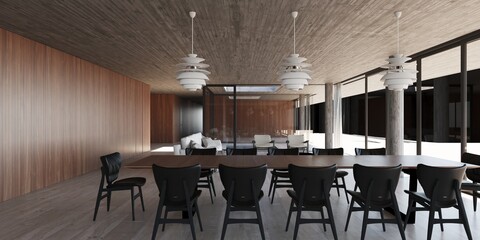 room with chairs