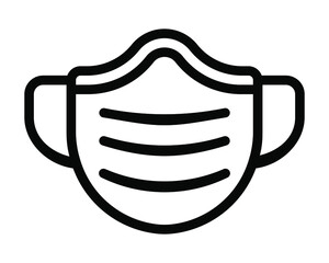 Face mask icon. vector icon with png white background.