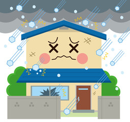 住宅　災害　雹害