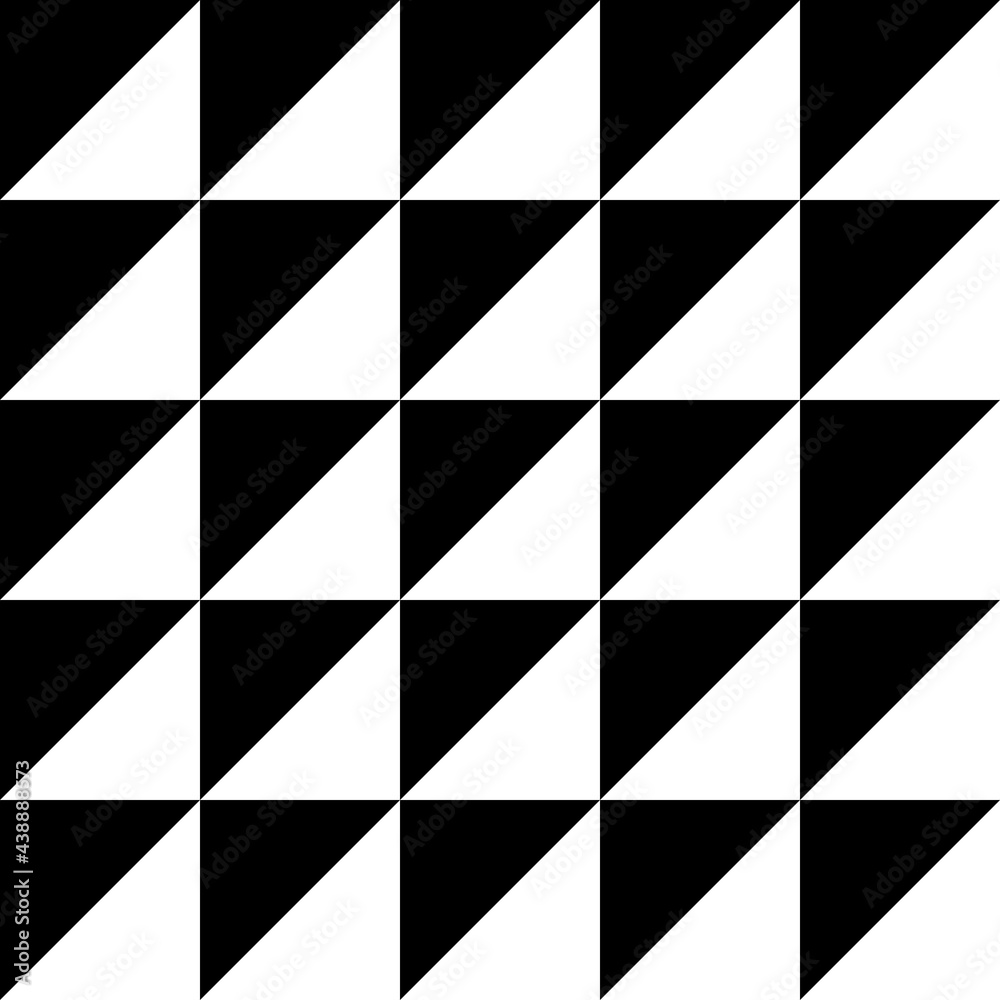 Poster half black and white squares. vector simple monochrome half of squares.