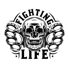 brass knuckles real fight artwork