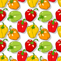 Bell peppers repeating pattern
