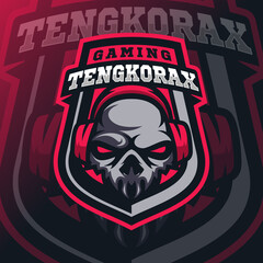 skull mascot esport logo