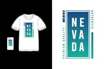 Nevada,t-shirt mockup merchandise mockup