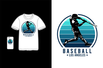 Baseball los angeles,t-shirt mockup merchandise mockup