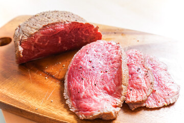 手作りのローストビーフ