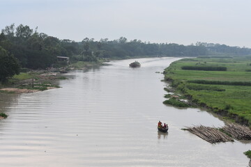 Fototapeta premium the river in the village