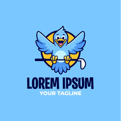 BLUE BIRD GOLF LOGO TEMPLATE