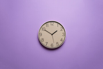 colorful clock with abstract background, creative time management concept