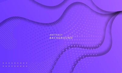 3D abstract modern wave curve presentation on purple background.