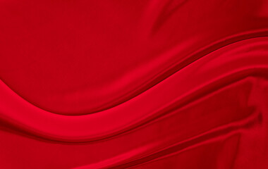 Black red satin dark fabric texture luxurious shiny that is abstract silk cloth background with patterns soft waves blur beautiful.